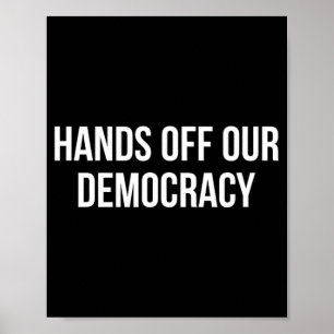 Póster Sin nuestra democracia -