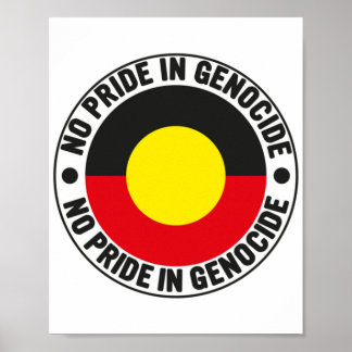 Póster Sin Orgullo en el Orgullo Nacional de Bandera Abor