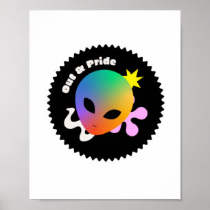 Póster SIN orgullo. LGBT+orgullo.