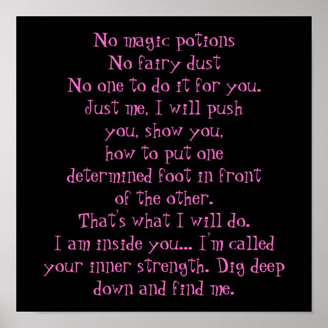 Póster Sin pociones mágicas (Frente)