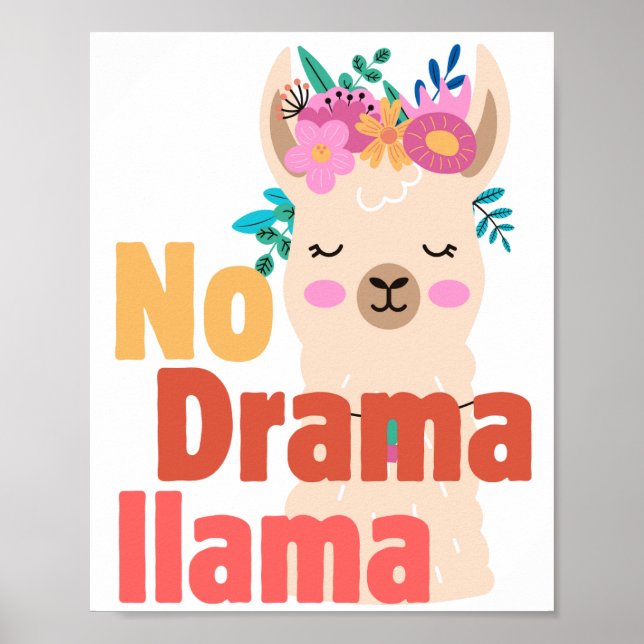 Póster sin poster de llama de drama (Frente)