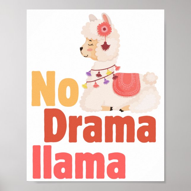 Póster sin poster de llama de drama (Frente)