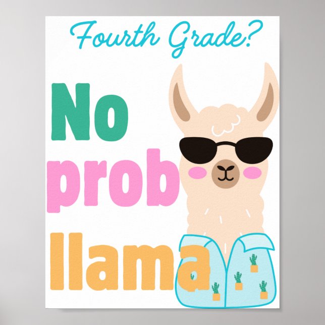 Póster sin poster de prob-llama: tercer grado (Frente)