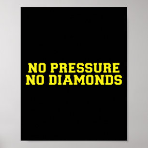 Póster Sin Presión Sin Diamantes Atleta Motivación Gimnas