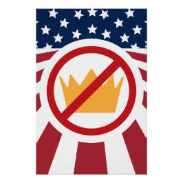 Póster ¡SIN REYES! Bandera antiTrump