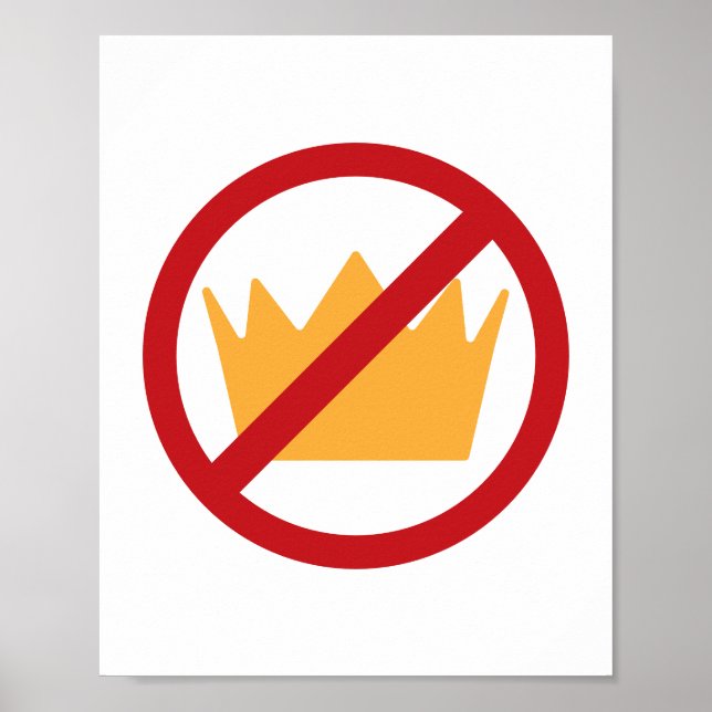 Póster ¡SIN REYES! Blanca (Frente)