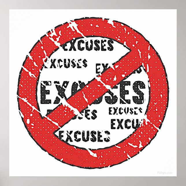 Póster Sin Rótulo de Excusas (Frente)