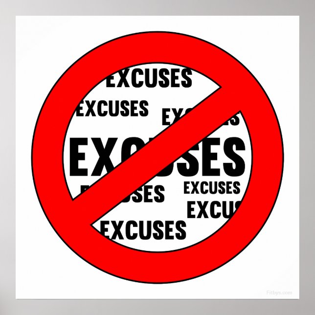 Póster Sin Rótulo de Excusas (Frente)