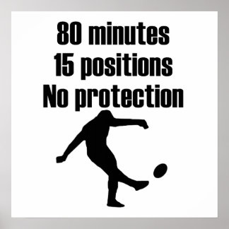 Póster Sin Rugby de Protección