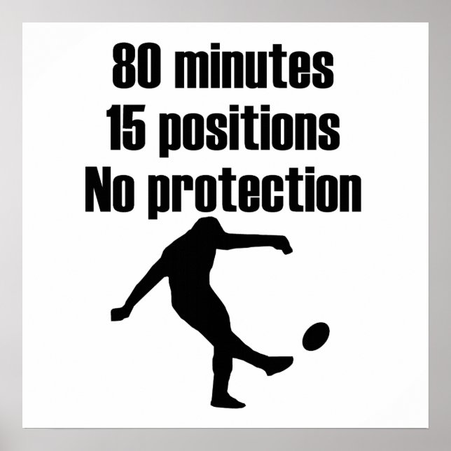 Póster Sin Rugby de Protección (Frente)