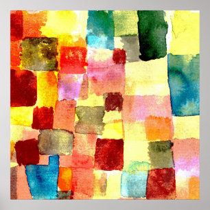 Póster Sin título (1914) de Paul Klee.