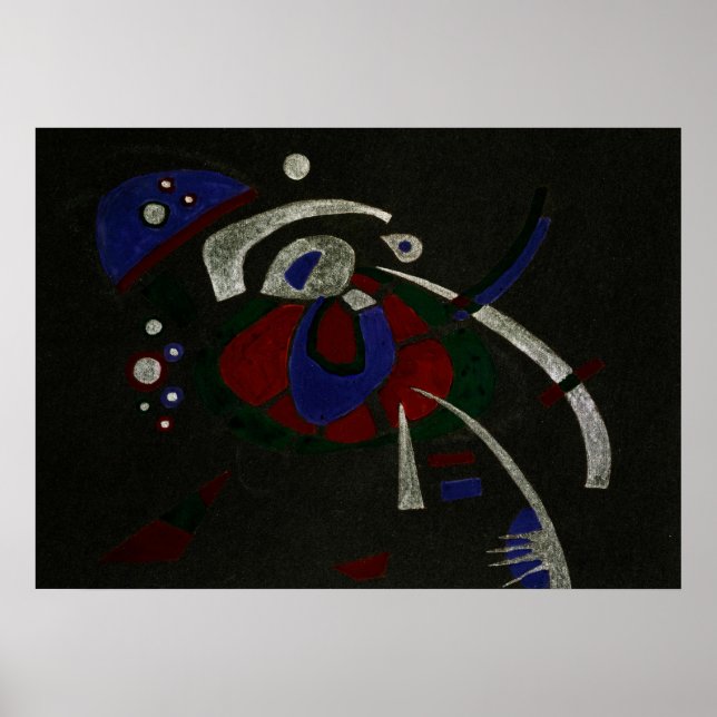 Póster Sin título, 1921 de Wassily Kandinsky (Frente)