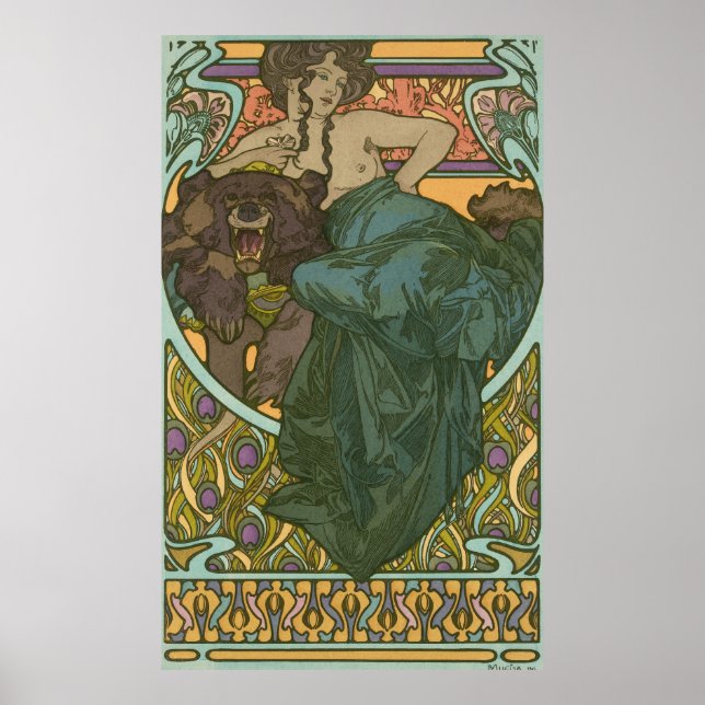 Póster Sin título de Alphonse Mucha (1902) (Frente)