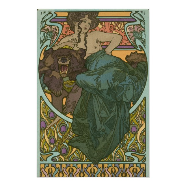 Póster Sin título de Alphonse Mucha (1902) (Anverso)