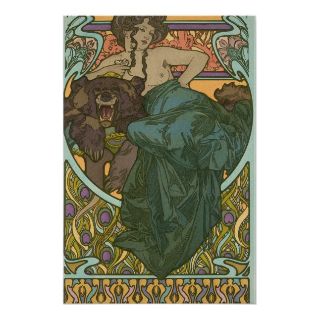 Póster Sin título de Alphonse Mucha (1902) (Anverso)