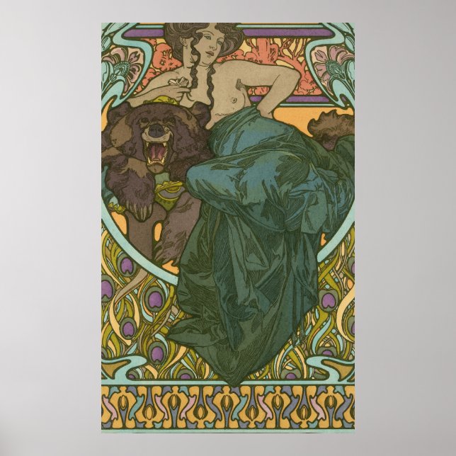 Póster Sin título de Alphonse Mucha (1902) (Frente)