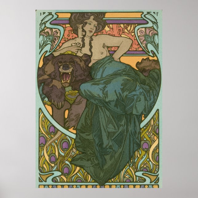 Póster Sin título de Alphonse Mucha (1902) (Frente)