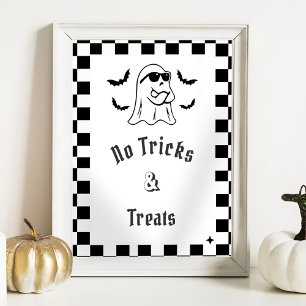 Póster " Sin trucos y tratamientos" Boo Gracioso juego de
