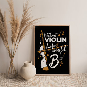 Póster Sin violín, la vida sería una mordaza