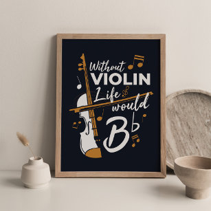 Póster Sin violín, la vida sería una mordaza