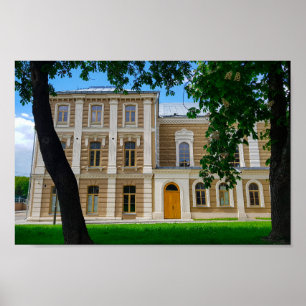 Póster Sinagoga de arquitectura del paisaje urbano de Bie