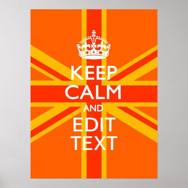 Póster Sindicato naranja Jack Bandera Británica (Frente)