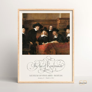 Póster Sindicatos Rembrandt de la Pintura de Guild de los