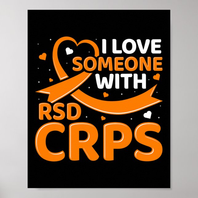 Póster Síndro de dolor regional complejo RSDCRPS Naranja  (Frente)