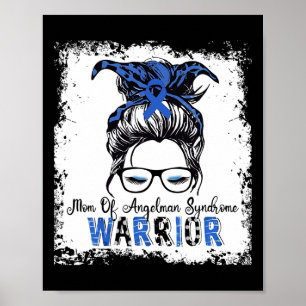 Póster Síndrome de Angelman Conciencia Mamá Guerrera Cint