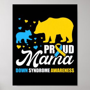 Póster Síndrome de Bear Mama Down Sensibilización