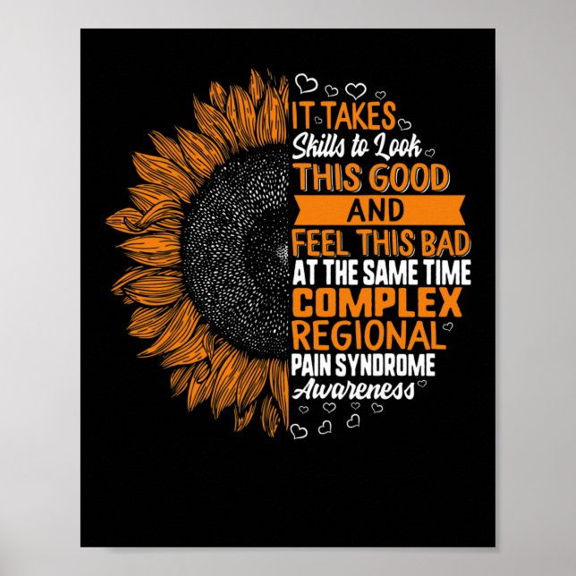 Póster Síndrome de Dolor Regional Complejo Conciencia Crp (Frente)