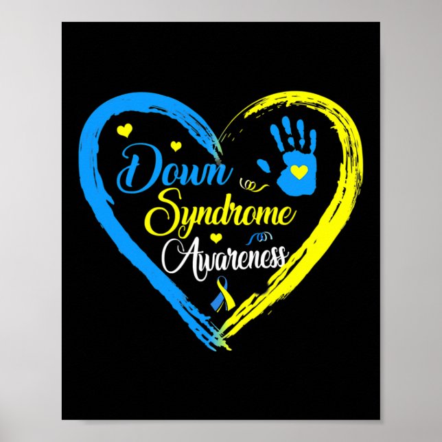 Póster Síndrome de Down Mamá Conciencia Trisomy 21 Cinta  (Frente)