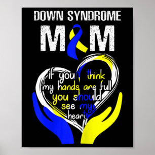 Póster Síndrome de Down Mamá Costume Día Mundial del Sínd
