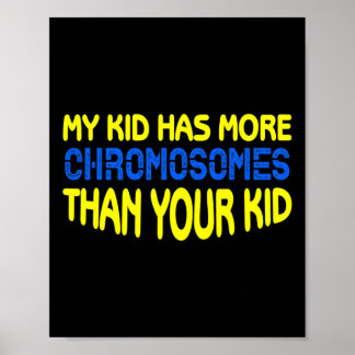 Póster Síndrome de Down Niño Mamá Papá Regala Síndrome de