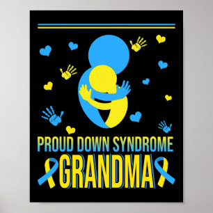 Póster Síndrome de Down Orgulloso Abuela Awares por síndr