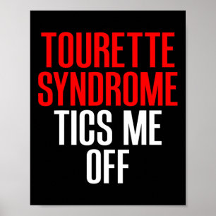 Póster Síndrome de Tourette Conciencia Tourettes me tira