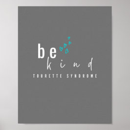 Póster síndrome de tourette. sean amables. Poster e impre