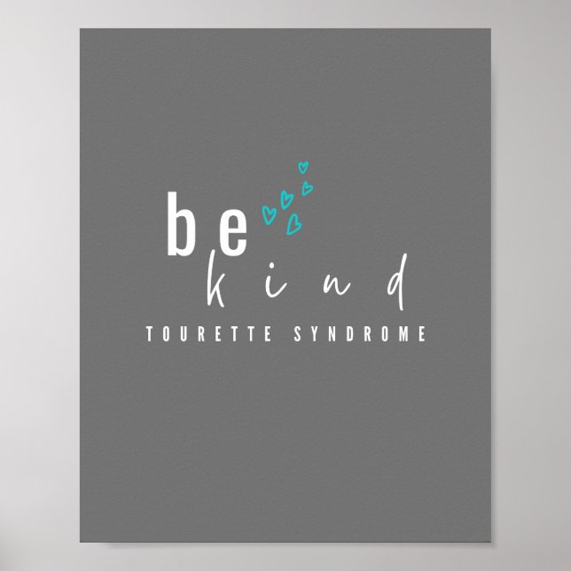 Póster síndrome de tourette. sean amables. Poster e impre (Frente)