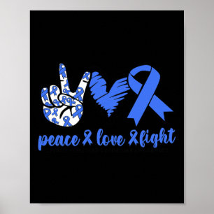 Póster Síndrome de Vómitos Cíclicos Cinta Azul Paz Amor F