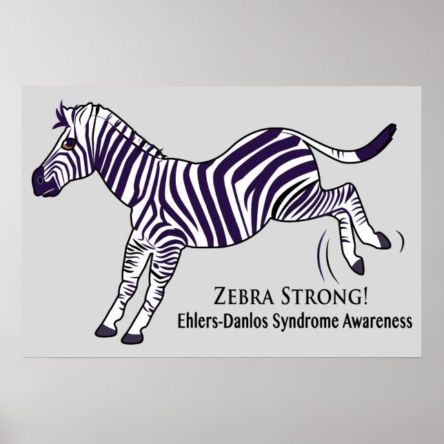 Póster Síndrome de Zebra Strong Ehlers-Danlos (Frente)