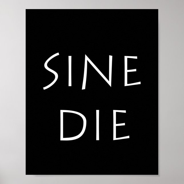 Póster Sine die (Frente)