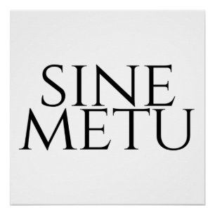 Póster Sine Metu - Sin Miedo