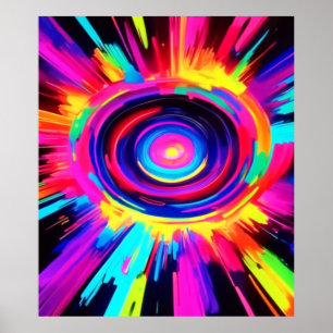 Póster Sinfonía circular de colores