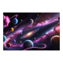 Sinfonía Cósmica de Planetas y Galaxias