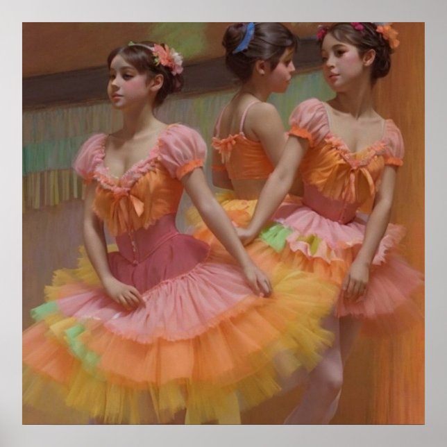 Póster Sinfonía de bailarinas (Frente)