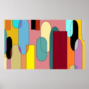 Póster Sinfonía de la naturaleza - Cascada tranquila