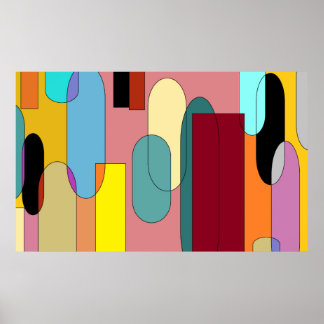 Póster Sinfonía de la naturaleza - Cascada tranquila