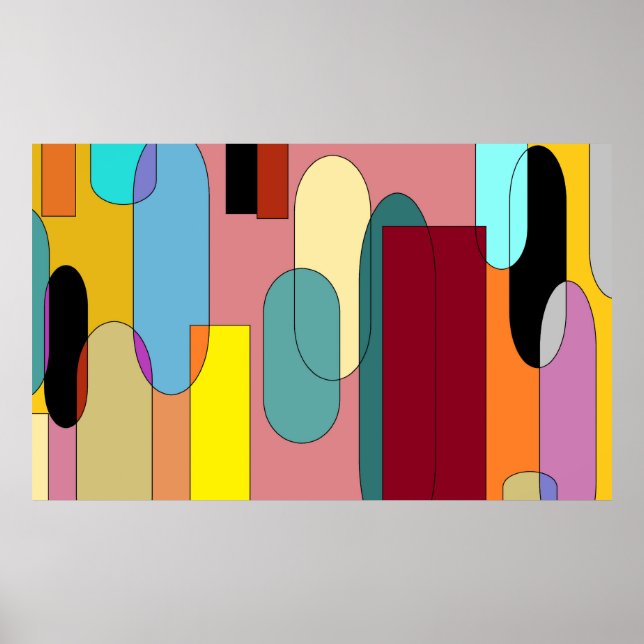 Póster Sinfonía de la naturaleza - Cascada tranquila (Frente)