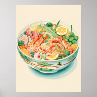 Póster Sinfonía de mariscos: Un banquete en un bol