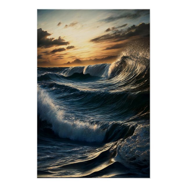 Póster Sinfonía de olas (Anverso)